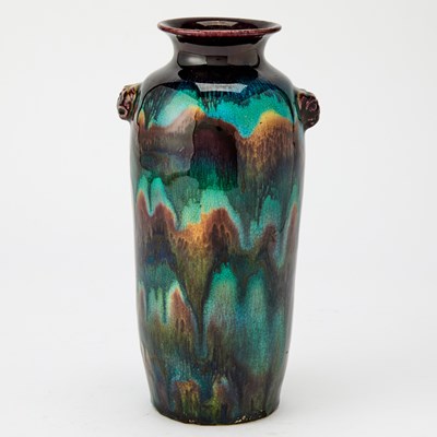 Lot 552 - A Chinese Flambe Glazed Porcelain Vase