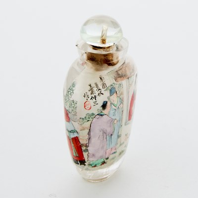 Lot 9 - A Chinese Inside-Painted Crystal Snuff Bottle