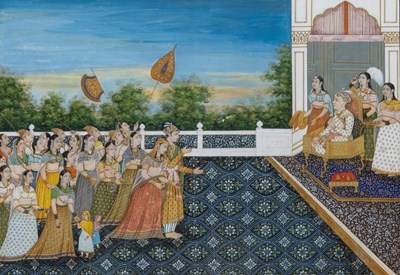 Lot 359 - A Large and Fine Indian Deccan School Painting