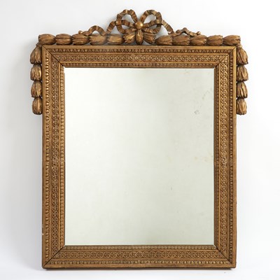 Lot 677 - Louis XVI Style Giltwood Mirror