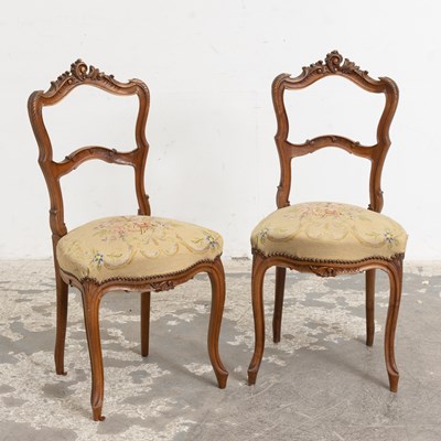Lot 89 - Pair of Louis XV Style Side Chairs