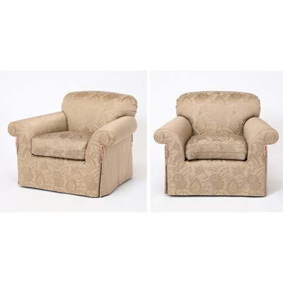 Lot 156 - Pair of J. Robert Scott Upholstered Club Chairs