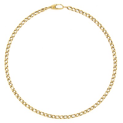 Lot 1278 - Gold Chain Link Necklace