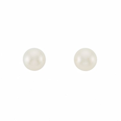 Lot 1066 - Pair of White Gold and South Sea Cultured Pearl Earrings