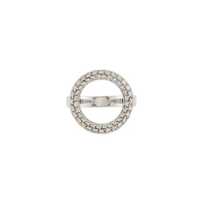 Lot 1056 - Christofle White Gold and Diamond Ring