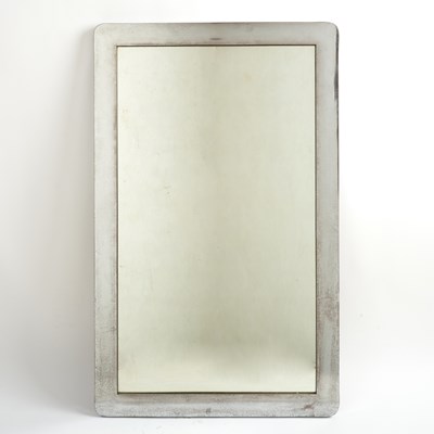 Lot 735 - Chrome-Ptated Veneered Rectangular Mirror