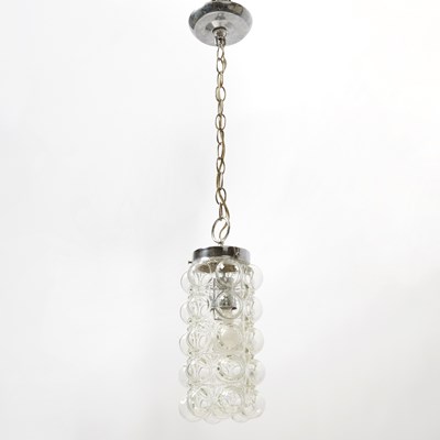 Lot 727 - Mid-Century Modern Style Molded Glass "Bubble" Hanging Light Pendant