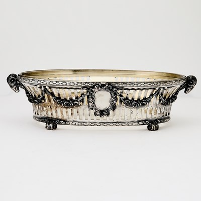 Lot 667 - Continental Neoclassical Style Silver and Glass Centerpiece
