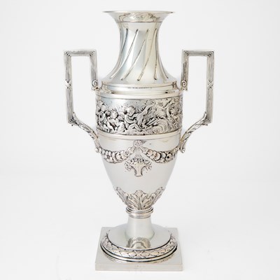 Lot 172 - Pair of Continental Silver Vases