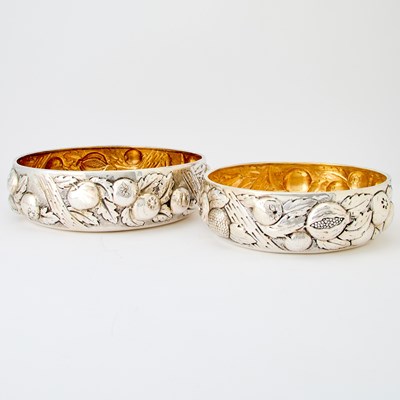 Lot 185 - Pair of Italian Silver Graduated Centerpiece Bowls
