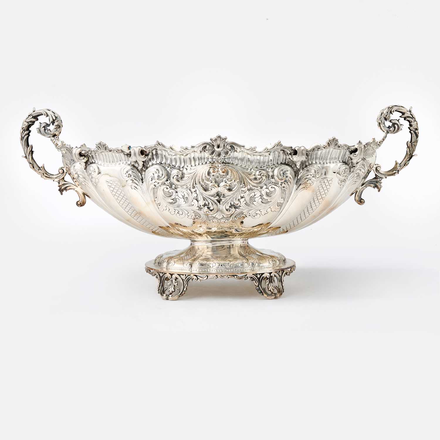 Lot 186 - Monumental Italian Sterling Silver Centerpiece