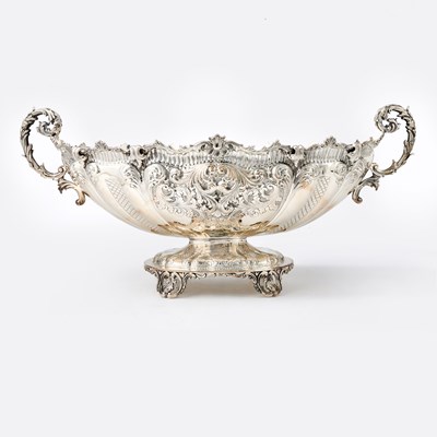 Lot 186 - Monumental Italian Sterling Silver Centerpiece