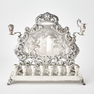 Lot 712 - Italian Sterling Silver Menorah