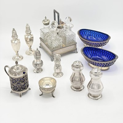 Lot 1112 - Group of Silver and Silver Plate Table Articles
