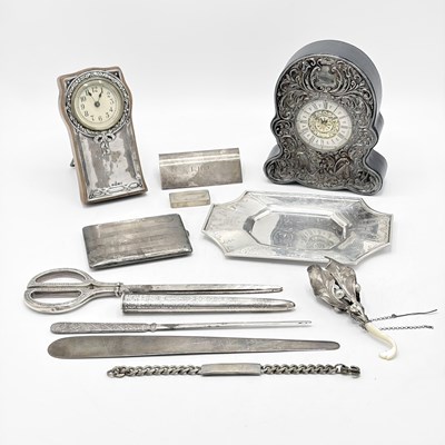 Lot 1114 - Group of Sterling Silver Desk Articles