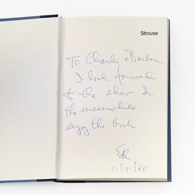 Lot 47 - Original poster for Mayor the musical, with the book signed by Ed Koch