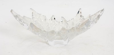 Lot 181 - Lalique Leaf Form Glass Center Bowl