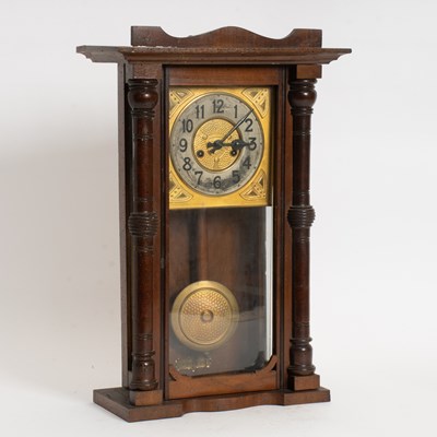 Lot 45 - Arts and Crafts Style Walnut Wall Clock