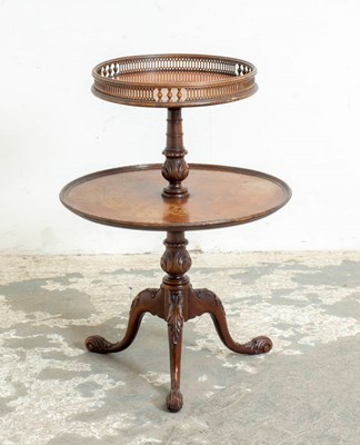 Lot 229 - Mahogany Two-Tier Dumbwaiter