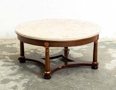 Lot 232 - Marble Top Low Table