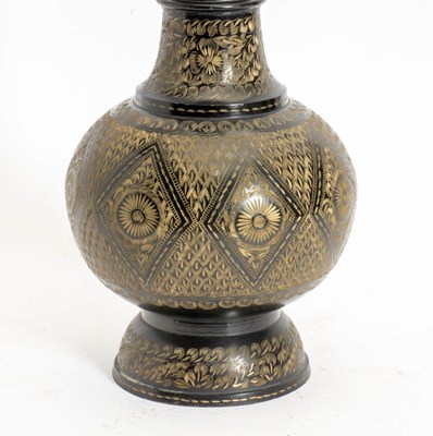Lot 47 - Etched Metal Table Lamp