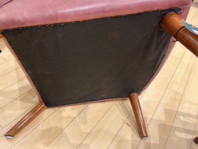 Lot 204 - Hans Wegner Oak "Papa Bear" Lounge Chair and Associated Ottoman