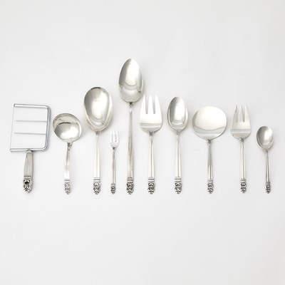 Lot 714 - International Silver Co. Sterling Silver "Royal Danish" Pattern Flatware Service