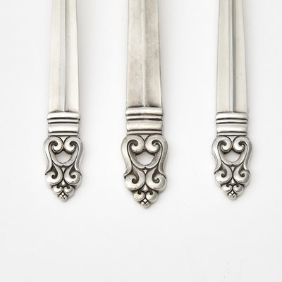 Lot 714 - International Silver Co. Sterling Silver "Royal Danish" Pattern Flatware Service