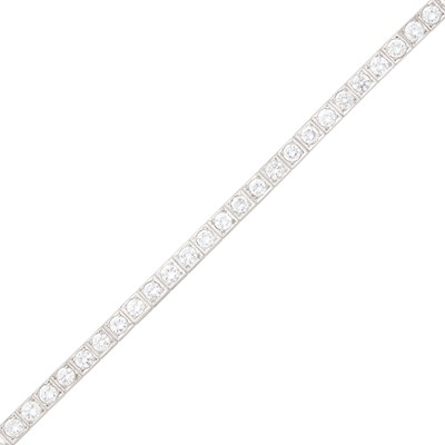 Lot 149 - Palladium and Diamond Bracelet