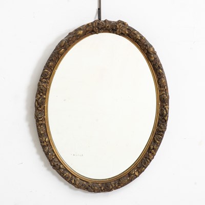 Lot 228 - Gilt Painted Oval Mirror