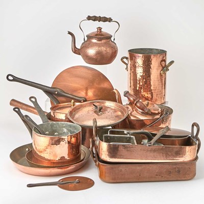 Lot 184 - Group of Copper Cookware