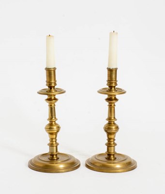 Lot 326 - Pair of Brass Candlesticks