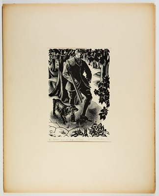 Lot 438 - Proofs of wood engravings by Agnes Miller Parker for H.E. Bates, Through the Woods