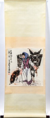 Lot 593 - A Chinese Painting, Attributed to Huang Zhou