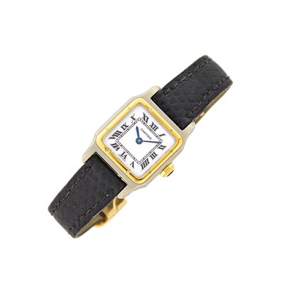 Lot 25 - Cartier Two-Color Gold 'Santos Dumont' Wristwatch, Ref. 78225