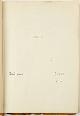 Lot 129 - An intriguing final shooting script for Casablanca