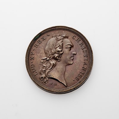 Lot 78 - France. 1744 Expeditions to the Equator and North Pole Medal. Bronze. 41.7mm. 35.8g. Uncirculated.