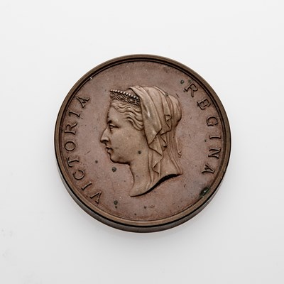 Lot 86 - Great Britain. 1884 International Health Exhibition Medal. Bronze. 46mm. 56.6g. Uncirculated.