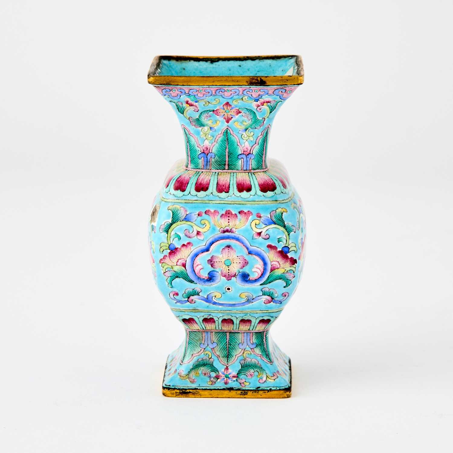 Lot 397 - A Small Chinese Painted Beijing Enamel Vase