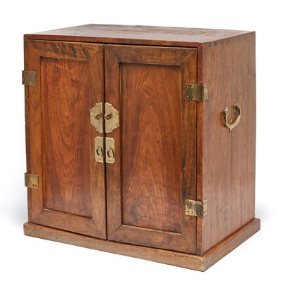 Lot 380 - A Chinese Huanghuali Specimen Cabinet