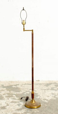 Lot 249 - Leather Wrapped Floor Lamp