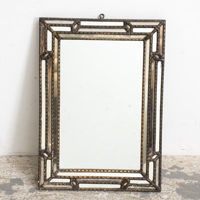 Lot 251 - Painted Carved Wood Mirror