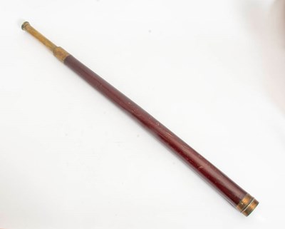 Lot 263 - Mahogany and Brass Telescope