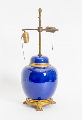 Lot 266 - Blue Porcelain Ginger Jar