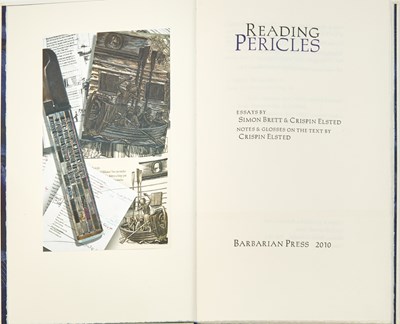 Lot 410 - The Barbarian Press Pericles, one of twelve special copies