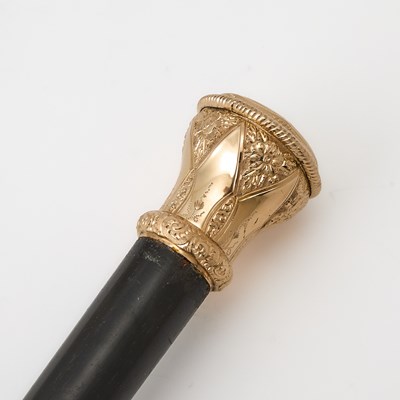 Lot 208 - American Gold-Filled Cane Handle