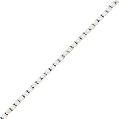 Lot 158 - Platinum and Diamond Bracelet