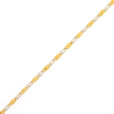 Lot 1217 - Two-Color Gold Bracelet