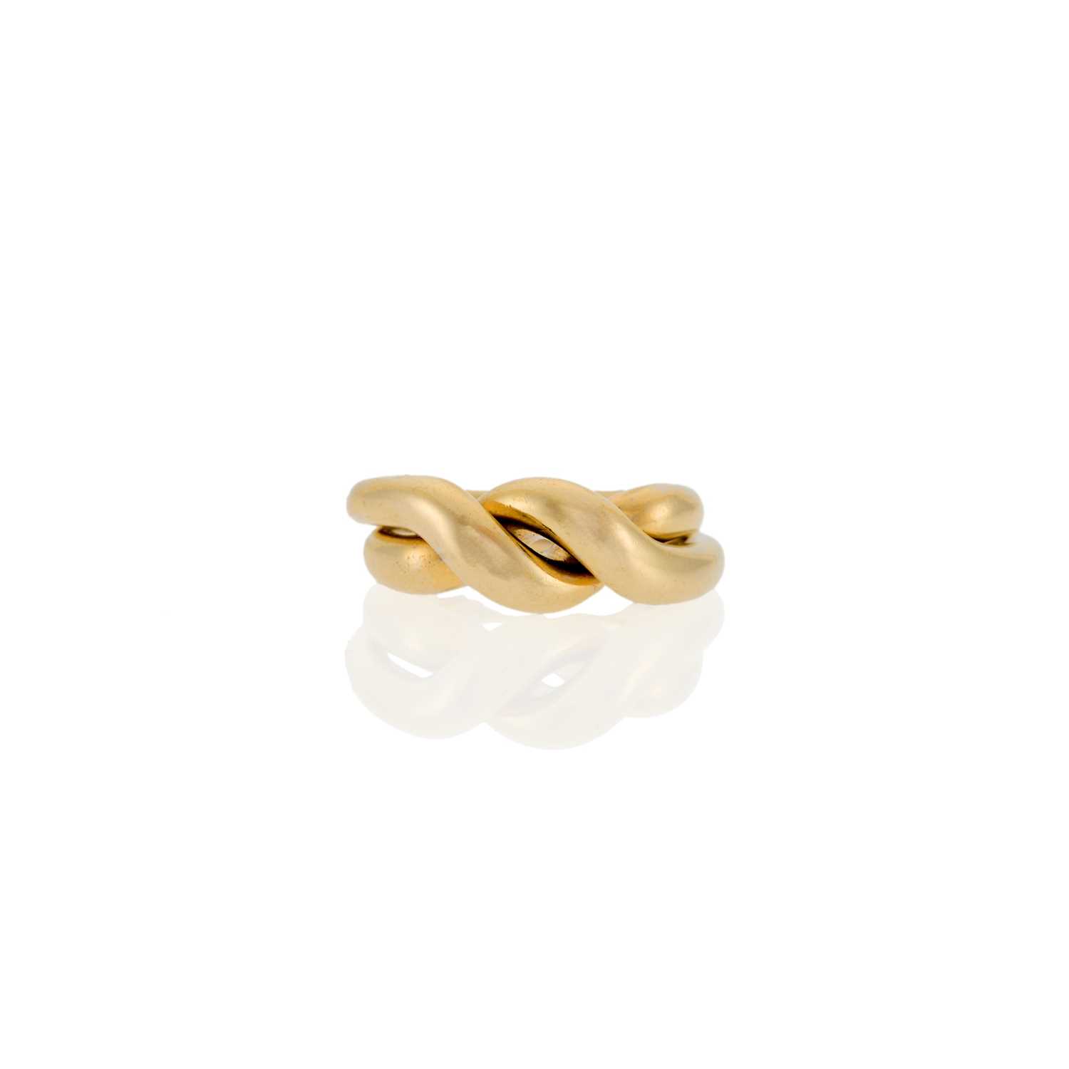 Lot 1116 - Georges L'Enfant, Van Cleef & Arpels White Gold Puzzle Band Ring, France