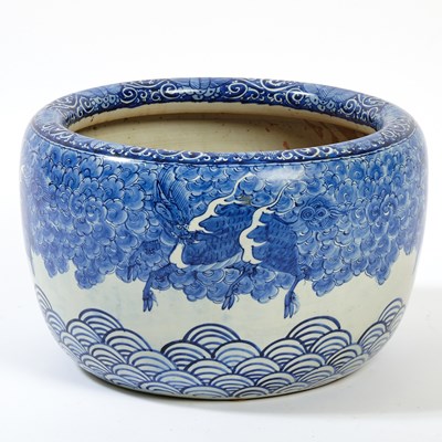 Lot 533 - Japanese Blue and White Porcelain Jardiniere